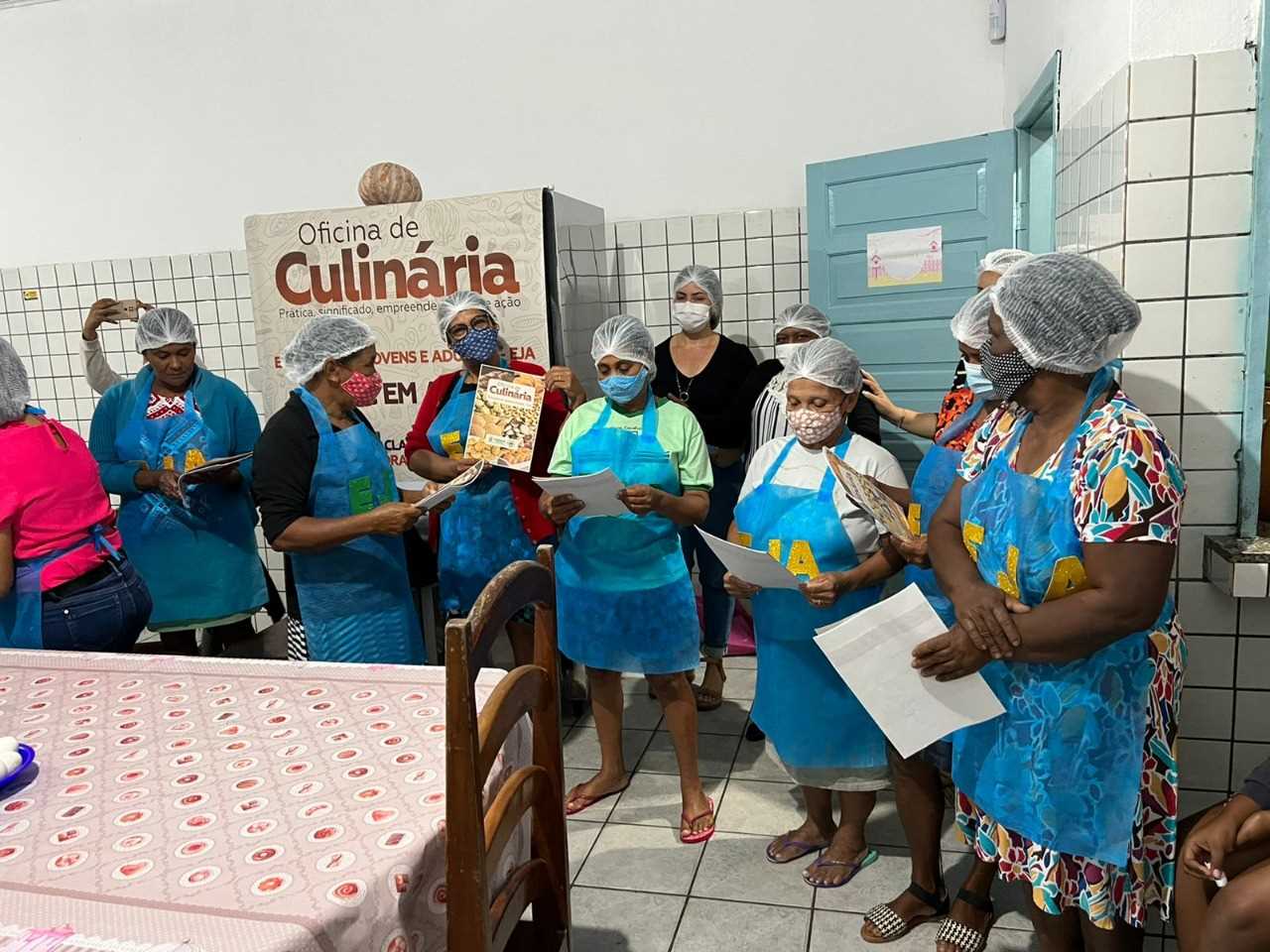 Camacã: Mais uma rodada da Oficina de Culinária para alunos da EJA